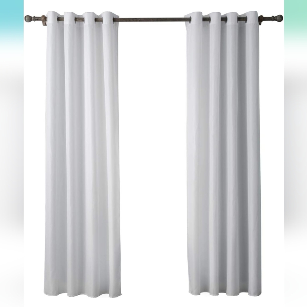 Semi-Sheer Elegant White Curtains